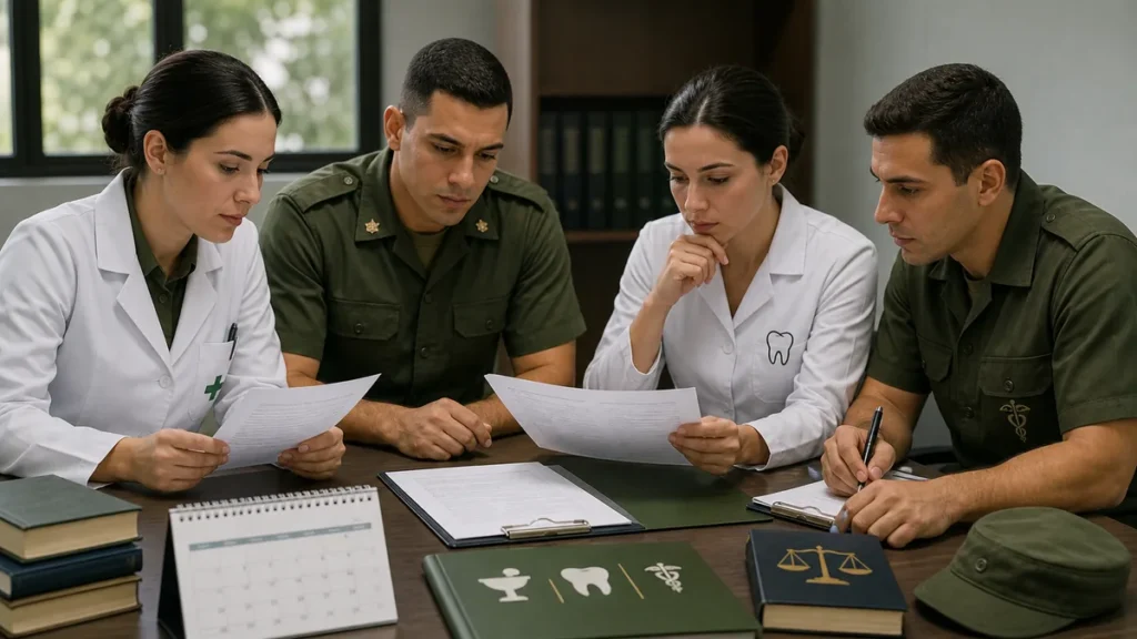 Profissionais de saúde analisam edital do processo seletivo do Exército para farmacêuticos dentistas e veterinários