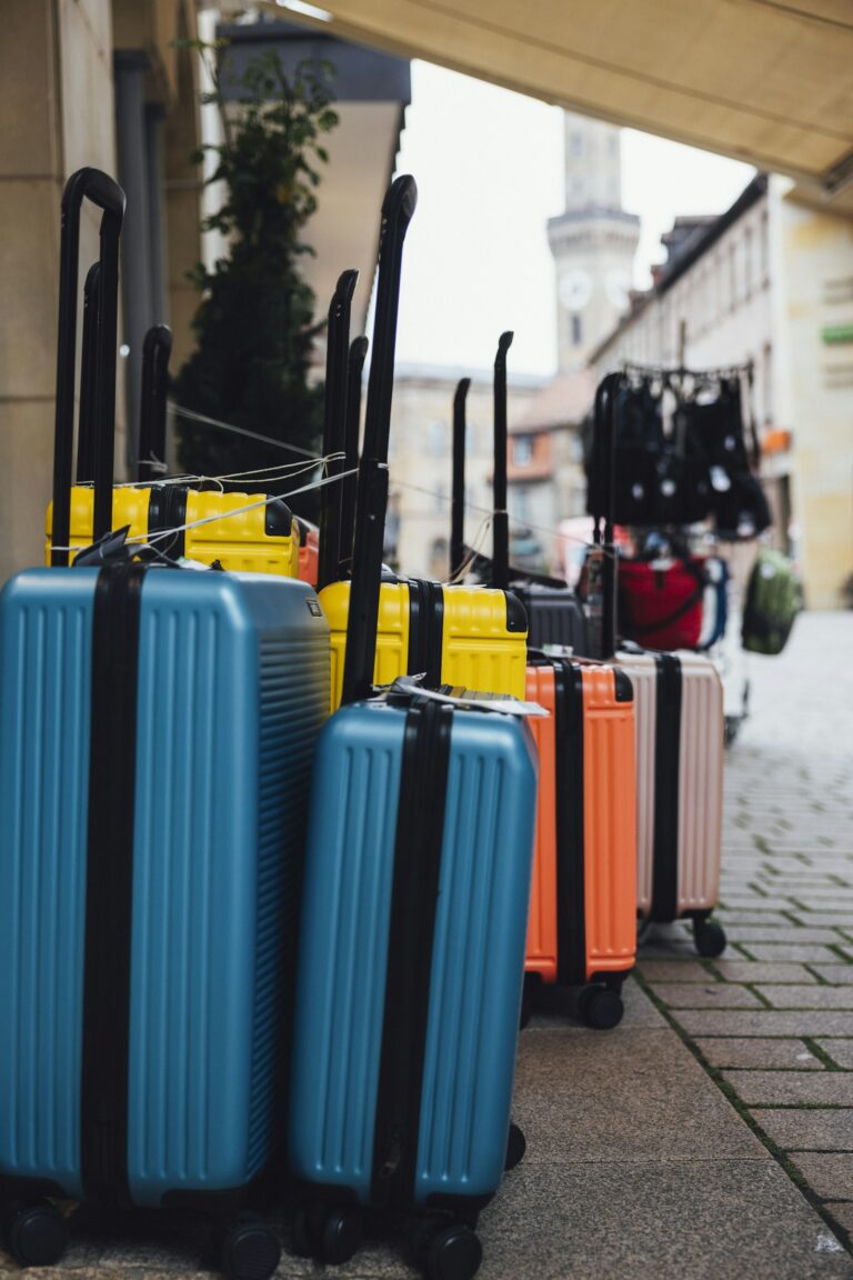 Malas de viagem prontas para o embarque
